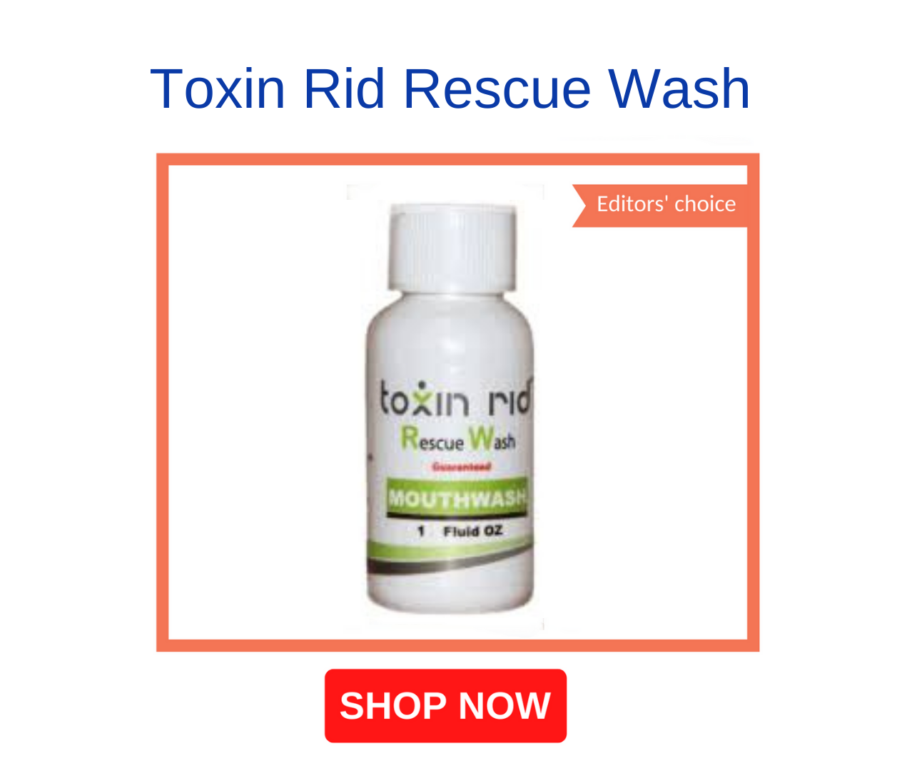 Toxin Rid Detox Mouthwash