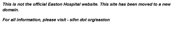 Easton Hospita Site Information